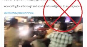 Video of drunk British Navy Official creating ruckus in Chennai claimed as Indian police assault; Fact Check