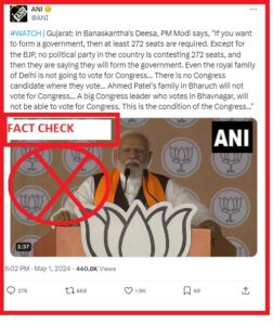 Is BJP only party to field more than 272 seats in Lok Sabha elections? Fact Check