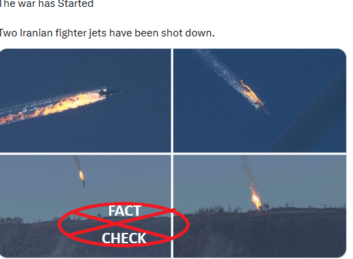 ಈ ಚಿತ್ರವು ಜನವರಿ 2026 ರಲ್ಲಿ 2 ಇರಾನೀ ಯುದ್ಧ ವಿಮಾನಗಳನ್ನು ಹೊಡೆದುರುಳಿಸಿದ್ದನ್ನು ತೋರಿಸುತ್ತದೆಯೇ? ಸತ್ಯ ಪರಿಶೀಲನೆ
