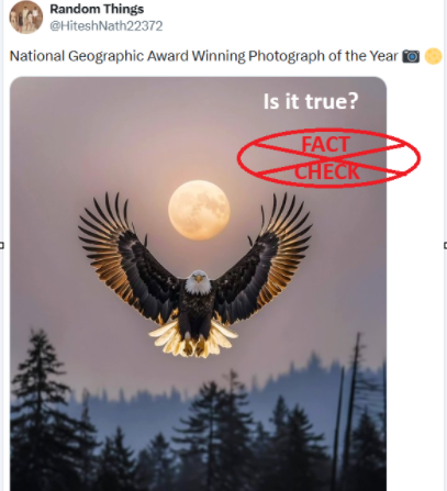 ಈ ಚಿತ್ರ ನಿಜವಾಗಿಯೂ ವರ್ಷದ ನ್ಯಾಷನಲ್ ಜಿಯಾಗ್ರಫಿಕ್ ಪ್ರಶಸ್ತಿ ವಿಜೇತ ಛಾಯಾಚಿತ್ರವೇ? ಸತ್ಯ ಪರಿಶೀಲನೆ ಈ ಚಿತ್ರ ನಿಜವಾಗಿಯೂ ವರ್ಷದ ನ್ಯಾಷನಲ್ ಜಿಯಾಗ್ರಫಿಕ್ ಪ್ರಶಸ್ತಿ ವಿಜೇತ ಛಾಯಾಚಿತ್ರವೇ? ಸತ್ಯ ಪರಿಶೀಲನೆ